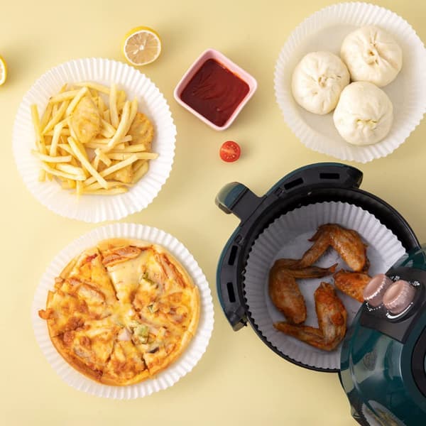 Air Fryer Engangspapir Hvid 16 cm 50 Stk