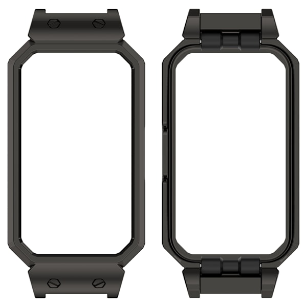 Huawei Band 10/9/8 Metall Skyddande Skal Zinklegeringsram Svart