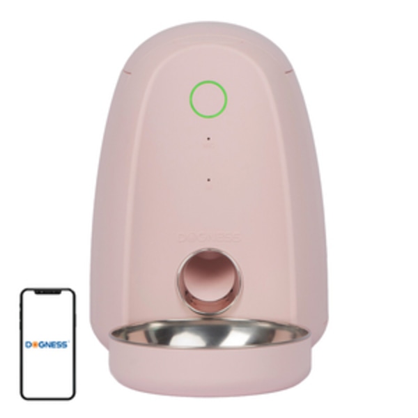 Smart matautomat med plastskål WIFI mini Dogness (rosa))