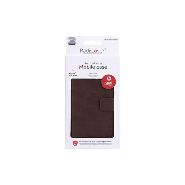 Flipcov Anti Radiation RFID 3 card iPhone 11 Pro Max Brown PU