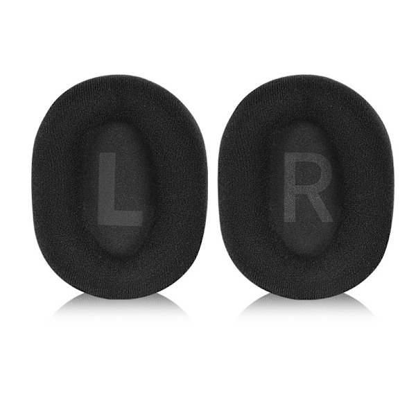 Sort velour ørepude til Logitech G PRO X (2 stk)