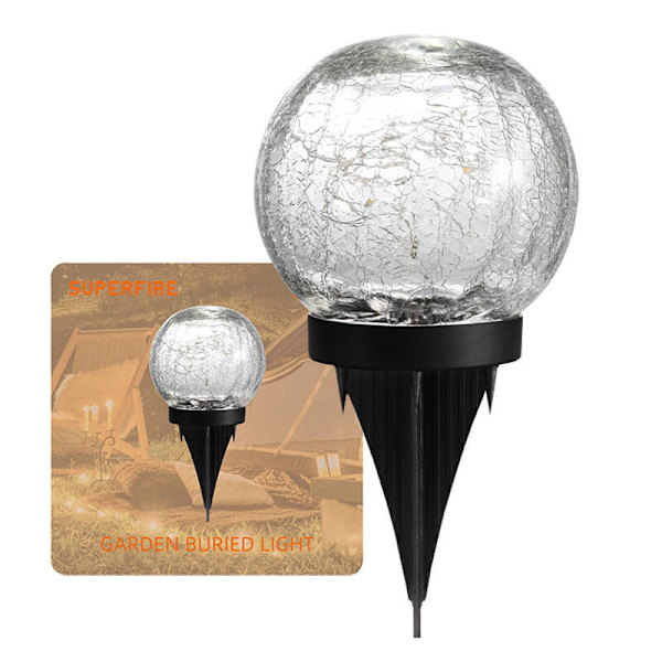 Havesolcellelampe Superfire FF16-A, 600mAh
