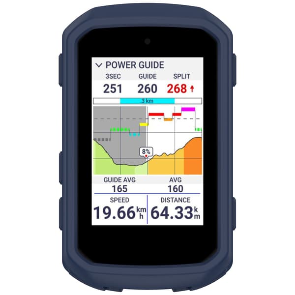 Midnattsblå Silikonskydd Kompatibelt med Garmin Edge 850 & Edge 550
