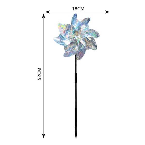 INF Vindsnurror / Reflekterande Fågelskrämmor 10-pack