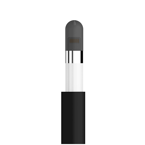 Silikoninen suojapussisarja Apple Pencilille Musta