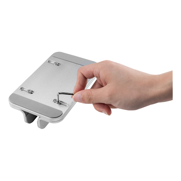 Adjustable vertical laptop holder, 5kg, alumimnum