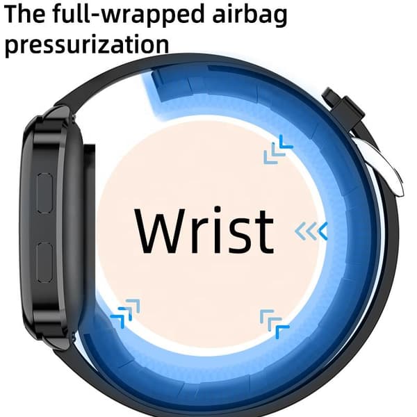Smart Watch blodtryksmåler Black Black