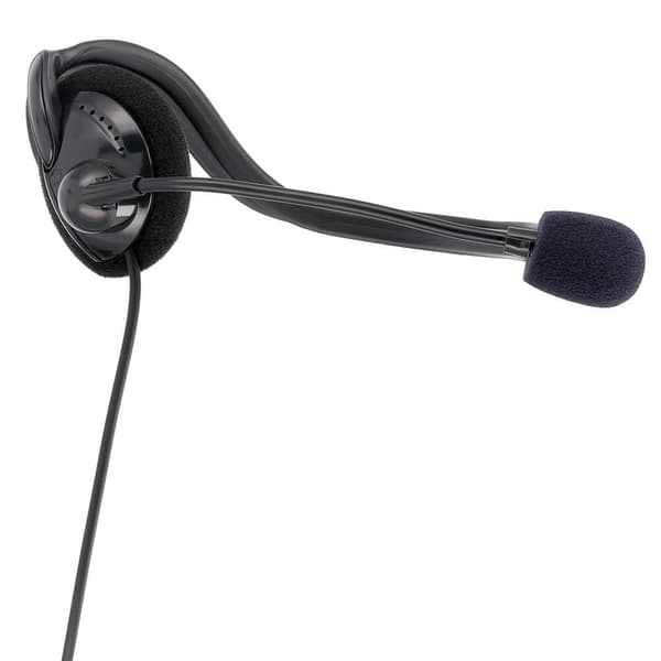 PC Office Headset NHS-P100 Stereo Nakkebøjle Sort