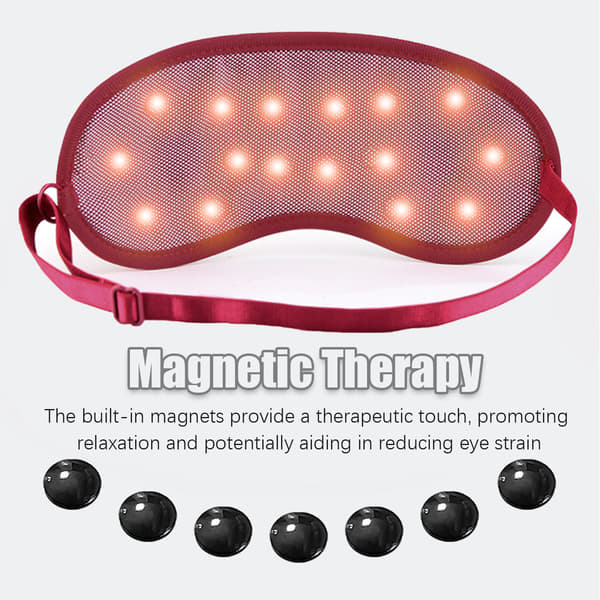 Magnetisk øjenmaske Sovende øjenplaster Red Red