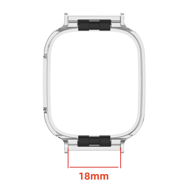 Rostfritt stål klockram för Redmi Watch 3 Silver Silver