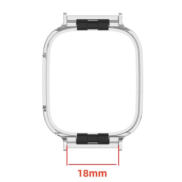 Urkasse i rustfrit stål til Redmi Watch 3 Silver Silver