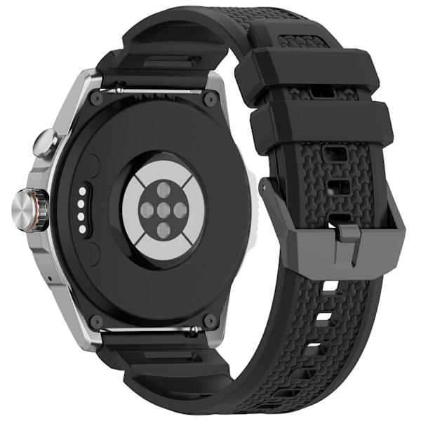 Ticwatch Atlas 24mm Silikonarmband - Officiell Ersättning Svart