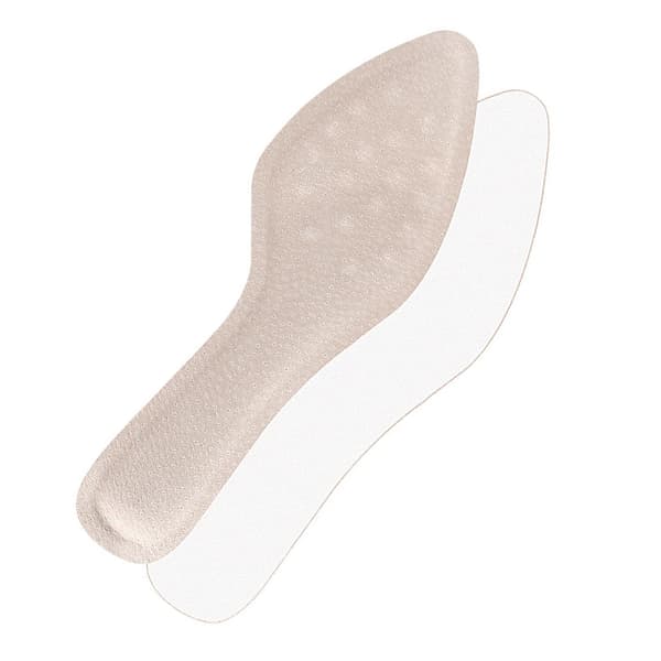 Läderinlägg - PU-läderdesign med spetsig tå Beige Beige