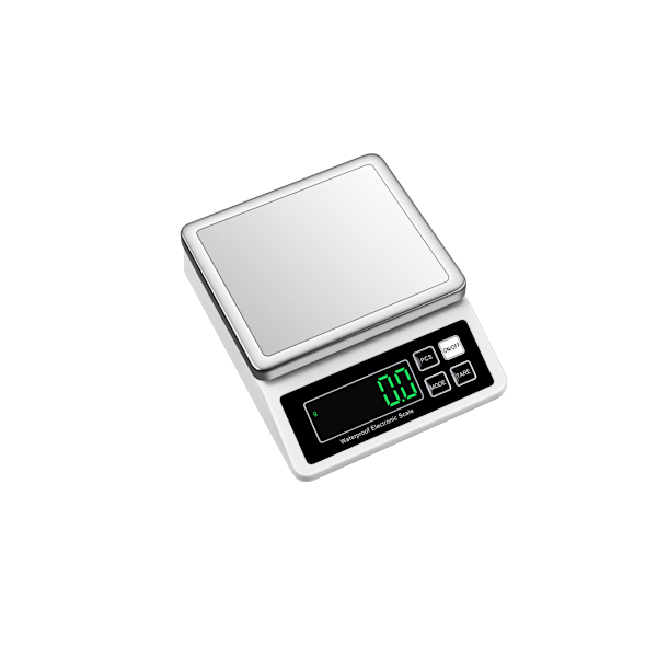 Elektroninen ladattava vaaka 15kg/0,1g