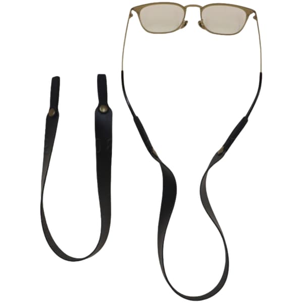 Snygg PU-läderkedja för solglasögon Black Black