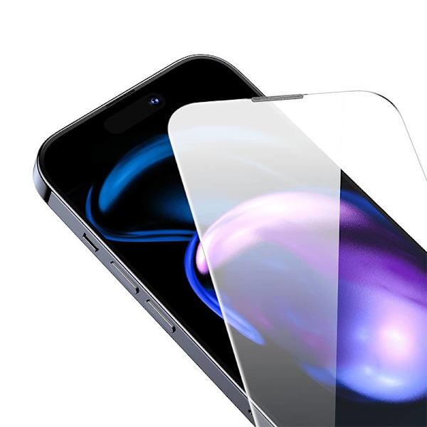 Karkaistu lasi Baseus Corning iPhone 14 Prolle sisäänrakennetulla pölysuodattimella