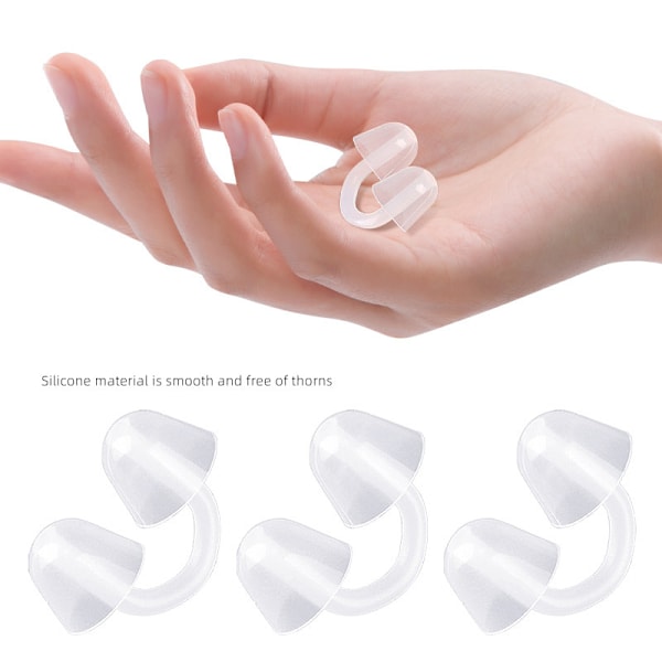 U-formade näsklämmor för simning - 3-pack