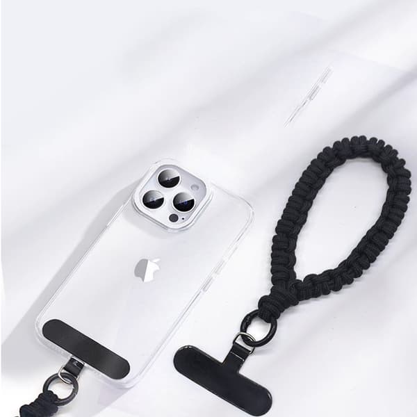 GT1908 Anti-Lost Telefon Lanyard Kedja Black Black