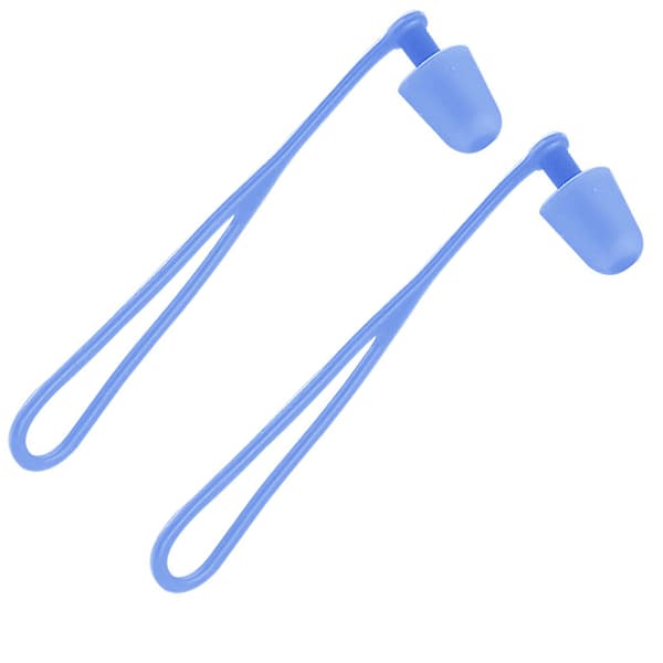 Säkra och bekväma: 073 Öronproppar med snöre - 4 par Blue Blue