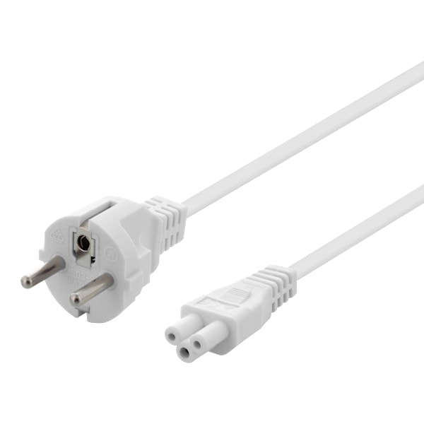 Earthed device cable, straight CEE 7/7 > IEC C5, 3m