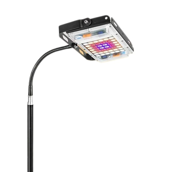 Clamp-On Plant Light med på/av-brytare Svart