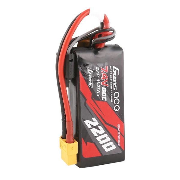 GensAce G-Tech LiPo 2200mAh 7,4V 60C 2S1P XT60-batteri