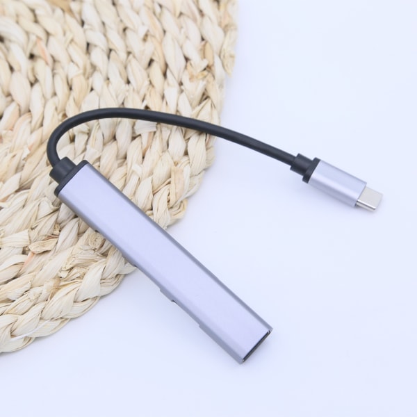 USB-C hub med 4 USB-porte 5 Gbps Aluminium