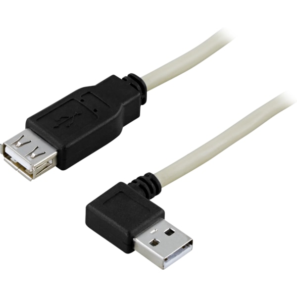 USB 2.0 cable Type A mave angled Type A fe 0.2m white/black