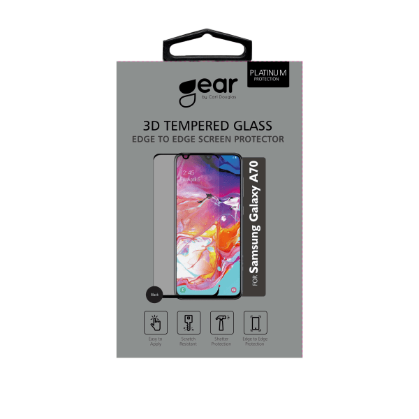 Härdat Glas 3D Full Cover Black Samsung A70