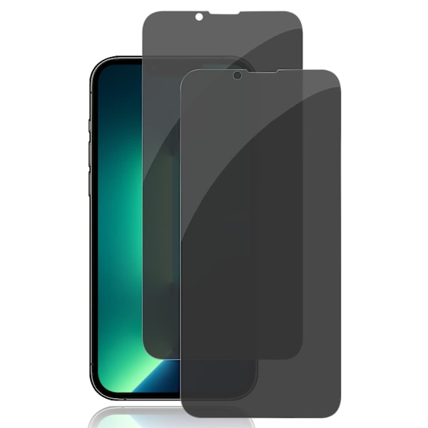 Anti-Spy hærdet glas skærmbeskytter til iPhone (2-pack) iPhone 13/13 Pro