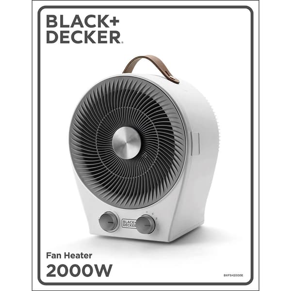 Varmeblæser 2000W 2i1 Hvid