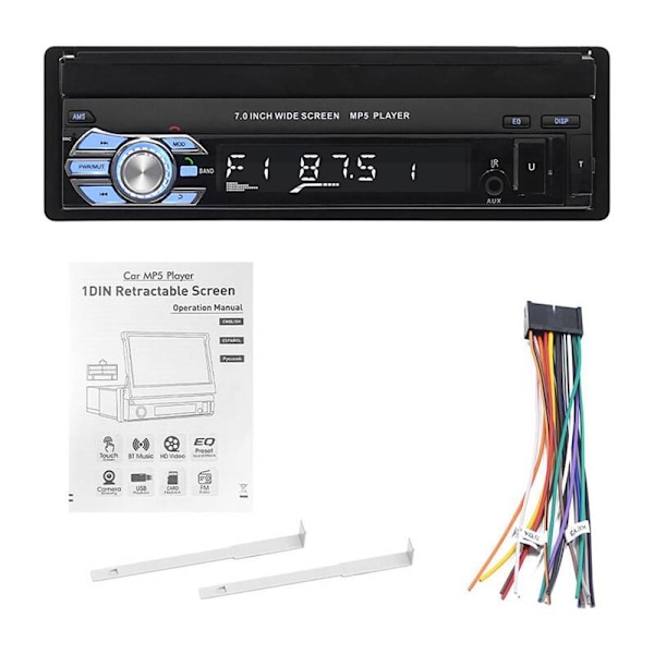 Bilskærm 10,1" Podofo A3013 Carplay&Android Auto, Bluetooth, GPS, WIFI, USB