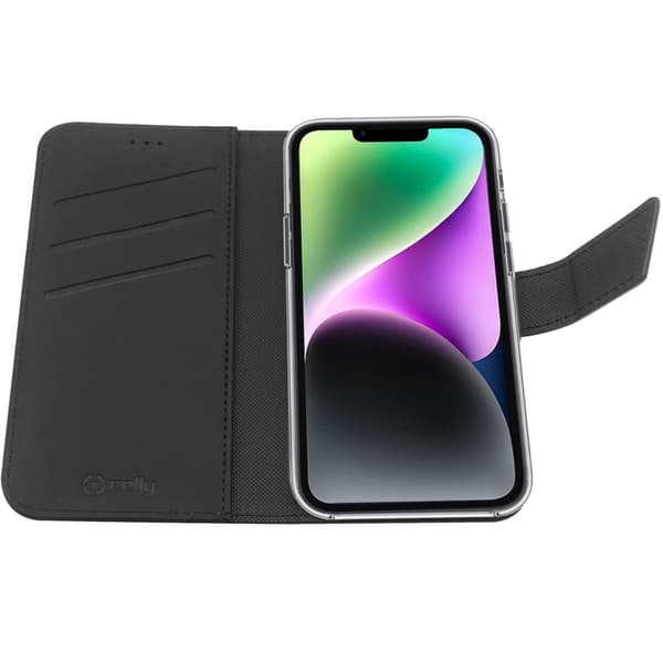 Lompakkokotelo iPhone 14 musta