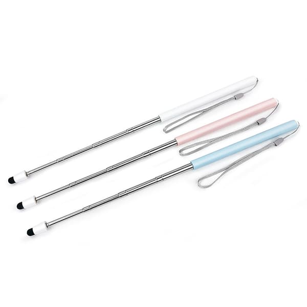 Pink Teleskopisk Pointer Pen med Ledende Kludspids Pink Pink