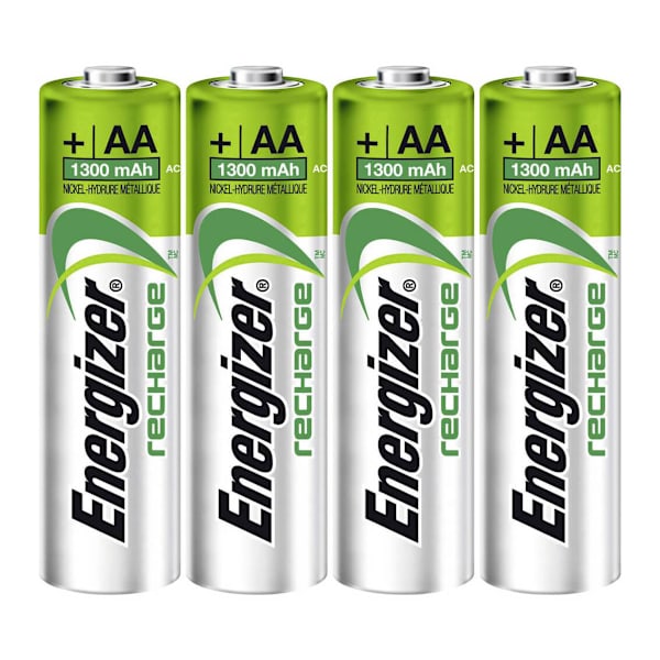 ENERGIZER Batteri AA/LR6 Laddbart Ni-Mh 1300mAh 4-pack