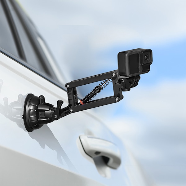 Antivibrations-bilholder med sugekop til actionkameraer
