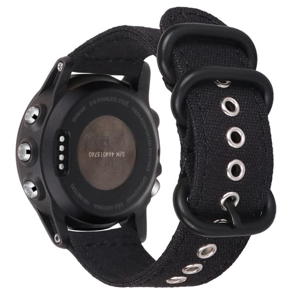 Quick Release Canvas urrem til Garmin Fenix 6/7/7X Pro 26 mm 26 mm