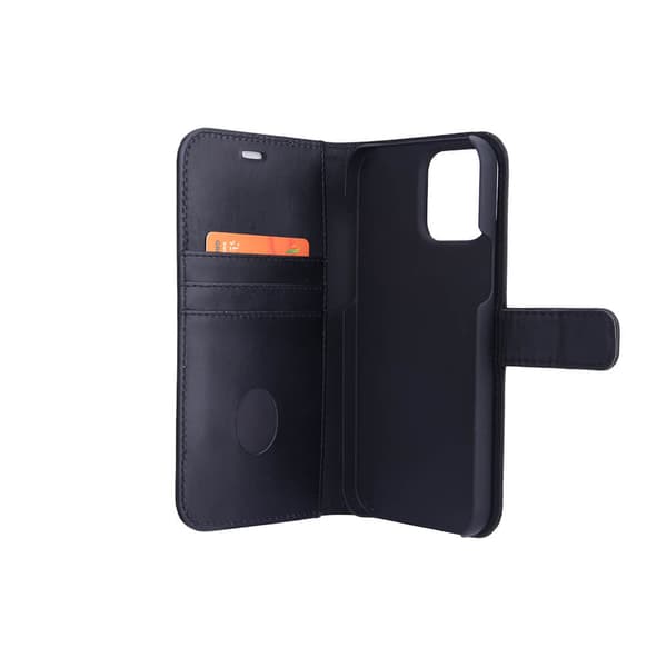 2in1 Anti Radiation RFID 3 card iPhone 13 Pro Max Black Leather