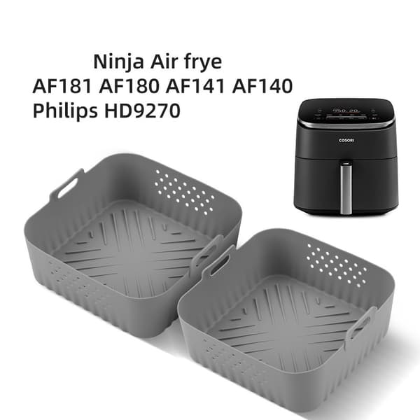 Silikonbricka - 190 Bricka för Air Fryers Grey Grey