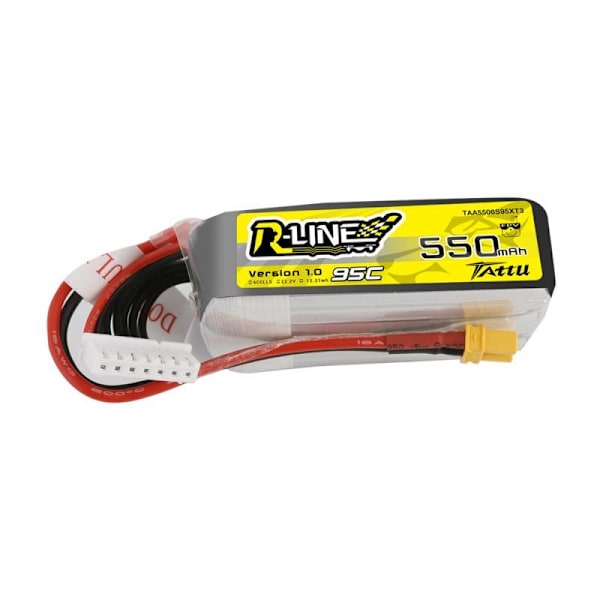 Batteri Tattu R-Line 550mAh 22,2V 95C 6S1P XT30