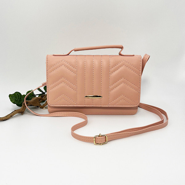 Crossbody laukku / olkalaukku naisille Vaaleanpunainen