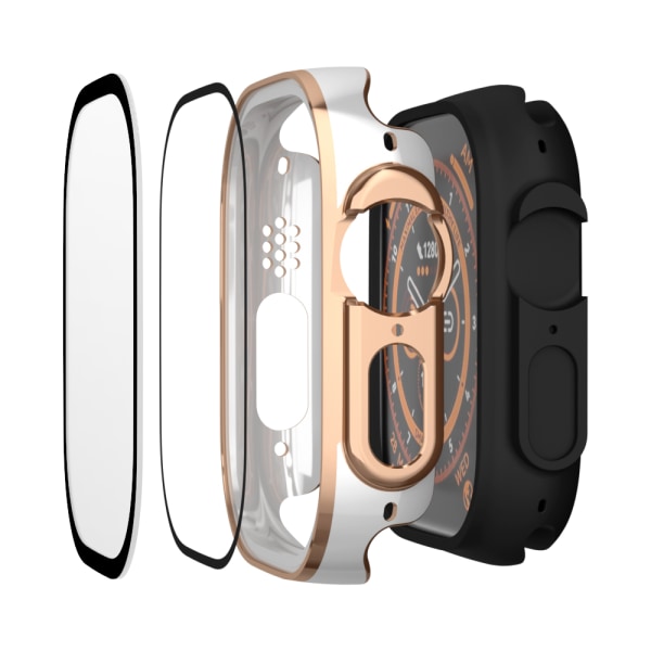 Näytönsuojakotelo Apple Watch Ultra/Ultra 2:lle 49mm Ruusukulta