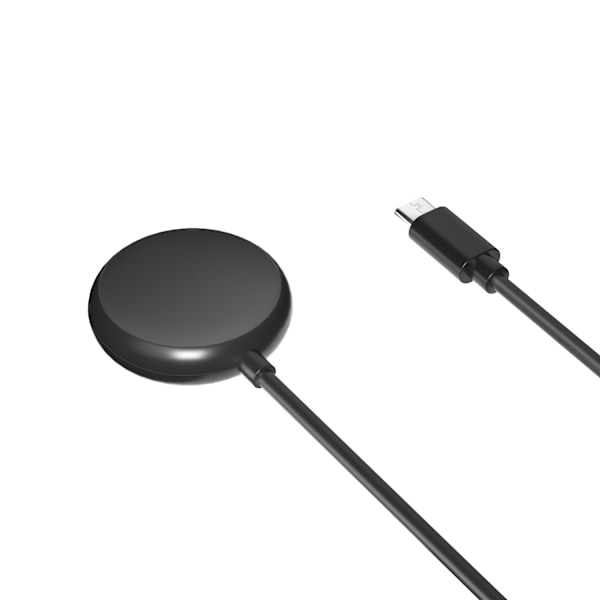 Google Pixel Watch-oplader, magnetisk opladningskabel til Pixel Watch 1. generation Sort