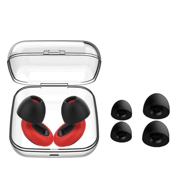 Melua vaimentavat korvatulpat Black Black/Red