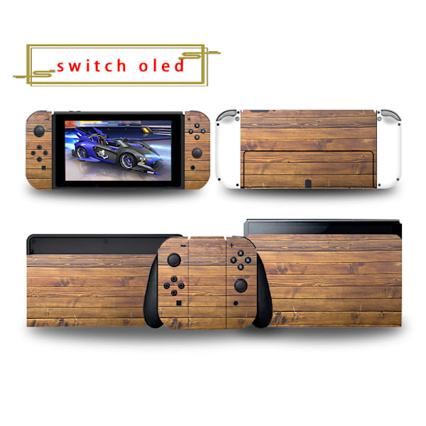 Nintendo Switch OLED-skin Brun