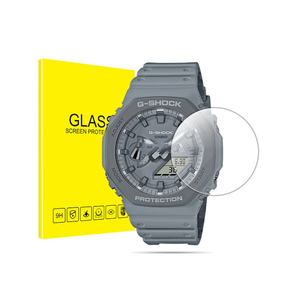 Skärmskydd i härdat glas för Smartwatch (2-pack) Casio GA-2110