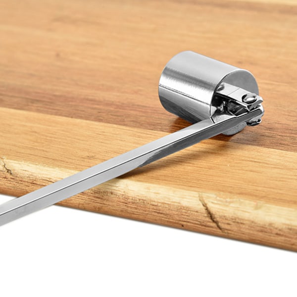 Candle Snuffer Rustfrit stål stearinlysslukkerpind Sølv