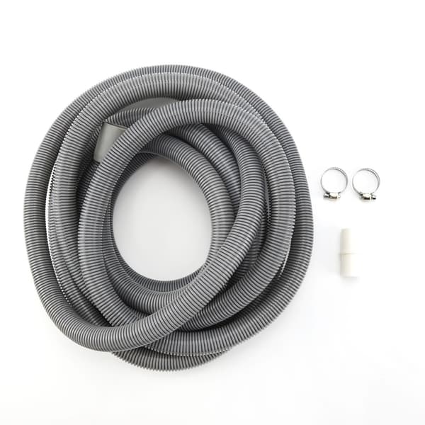 Forstærket afløbsslange til trommevaskemaskine i PVC+PP+rustfrit stål, universal fleksibel forlænger 0.5m–4m 4 m 4 m