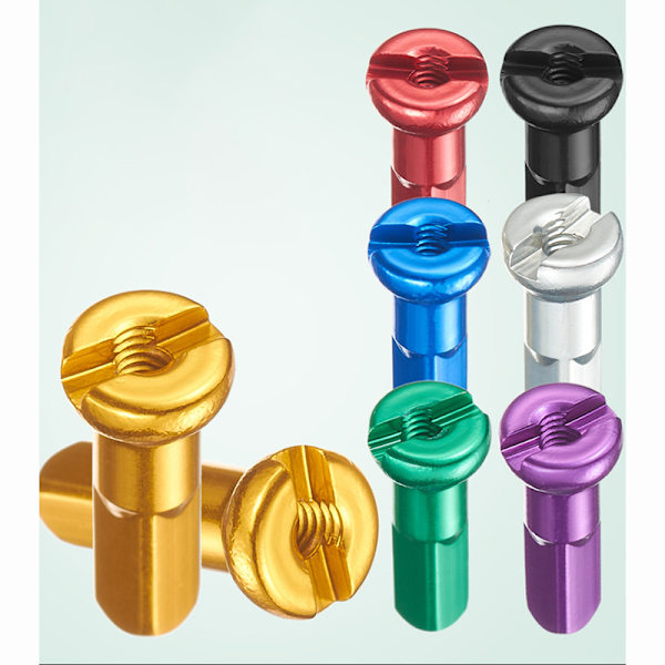 Anodiserade ekernipplar i aluminiumlegering för cykelhjul Lila