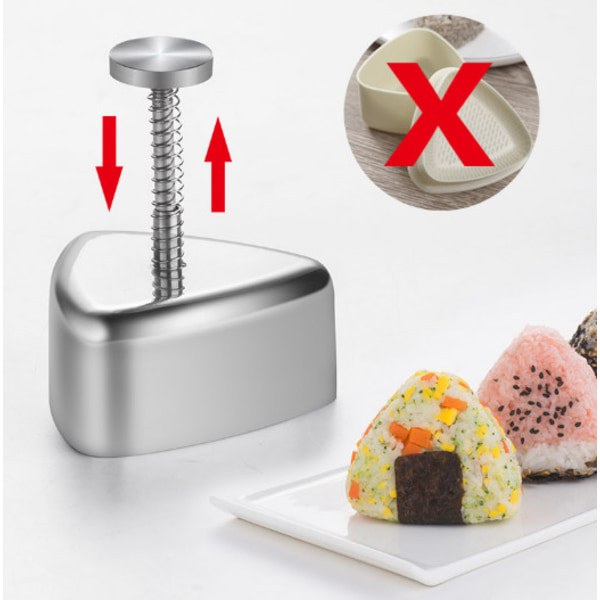 Sushiform i rostfritt stål Hjärtformad & Triangelformad model 2